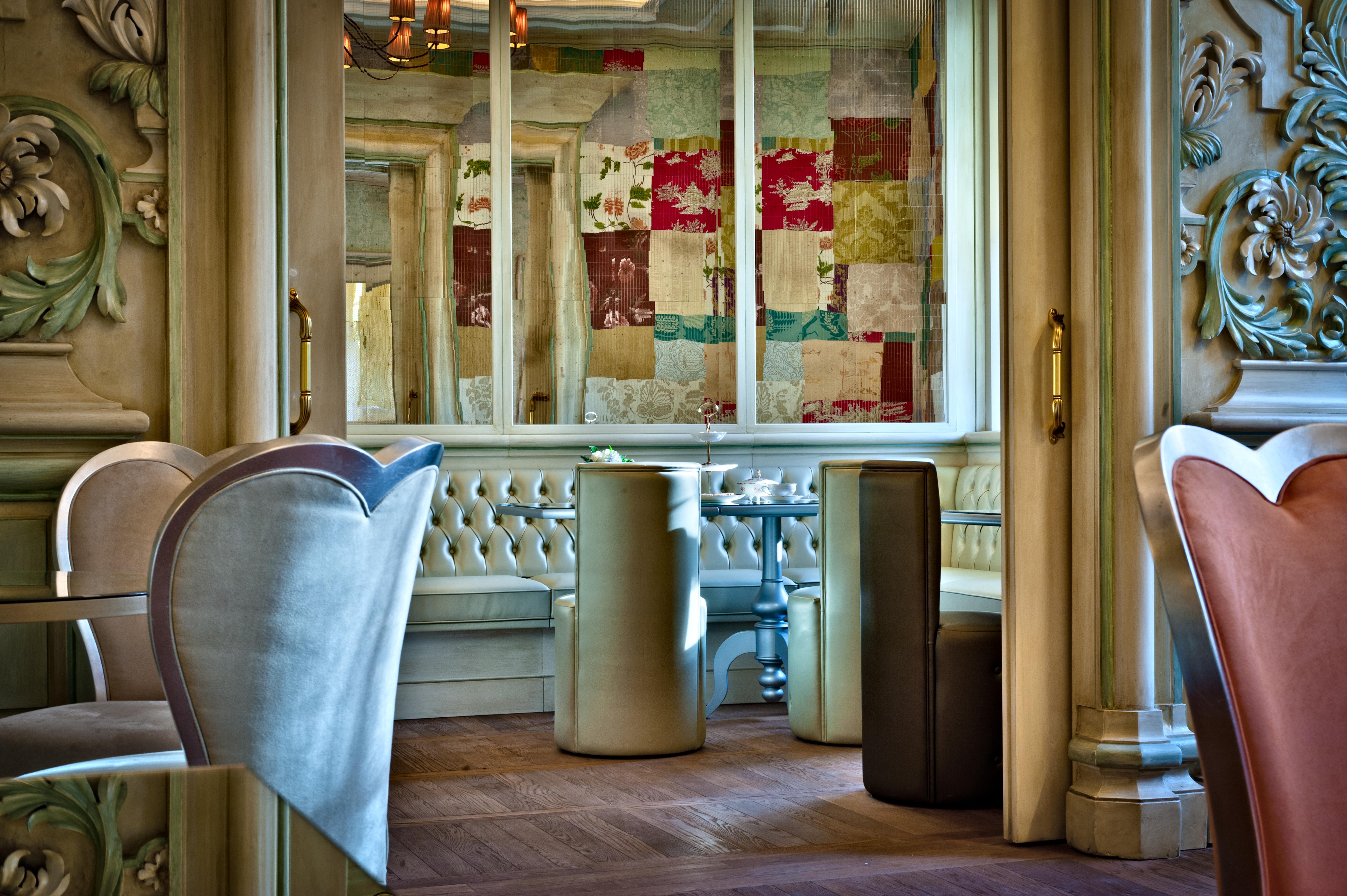 Chateau Monfort - Relais & Chateaux Milano Esterno foto Interior of the restaurant